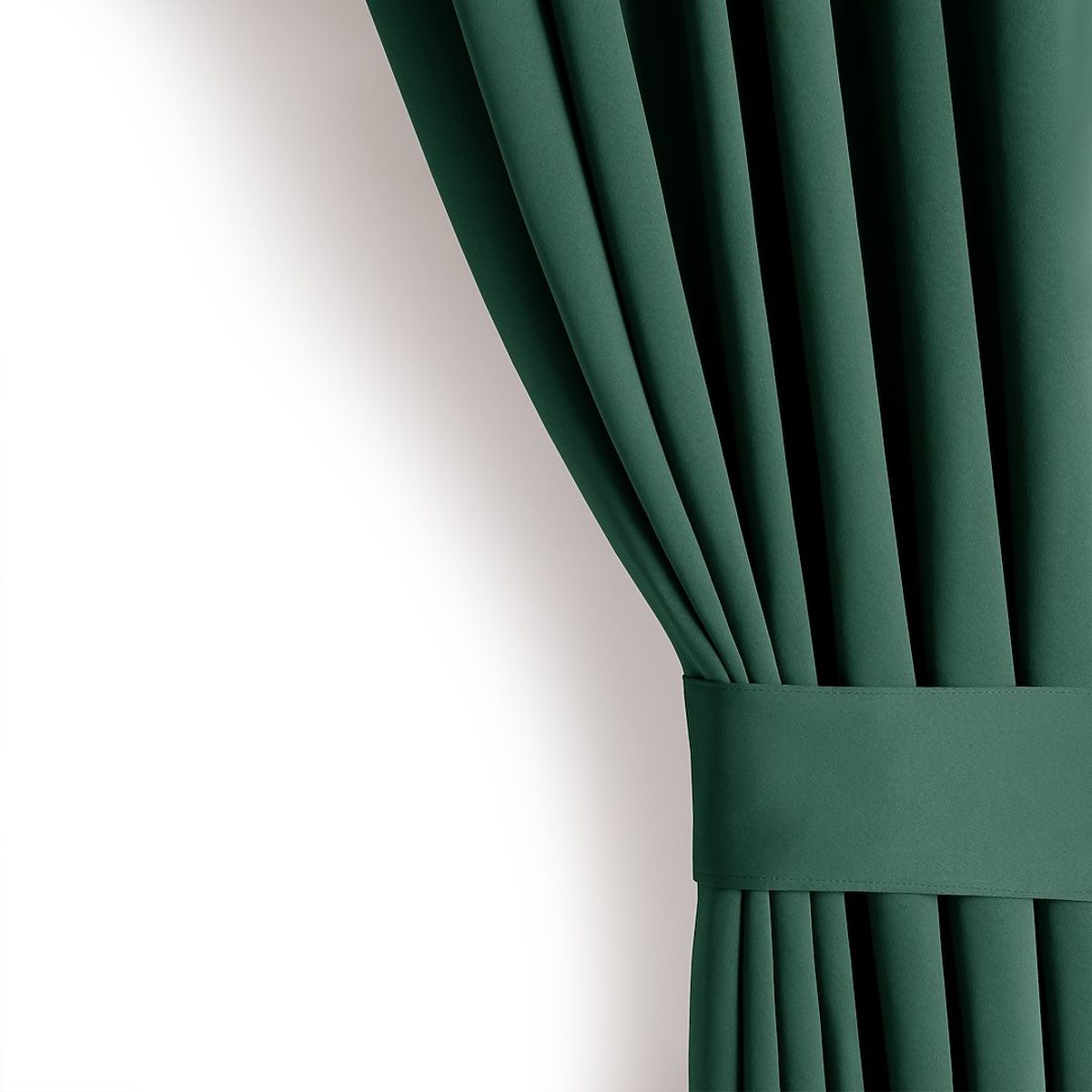 Tenda RESTILO BLACKOUT colore verde bottiglia, stile classico, nastro multifunzionale, materiale bla