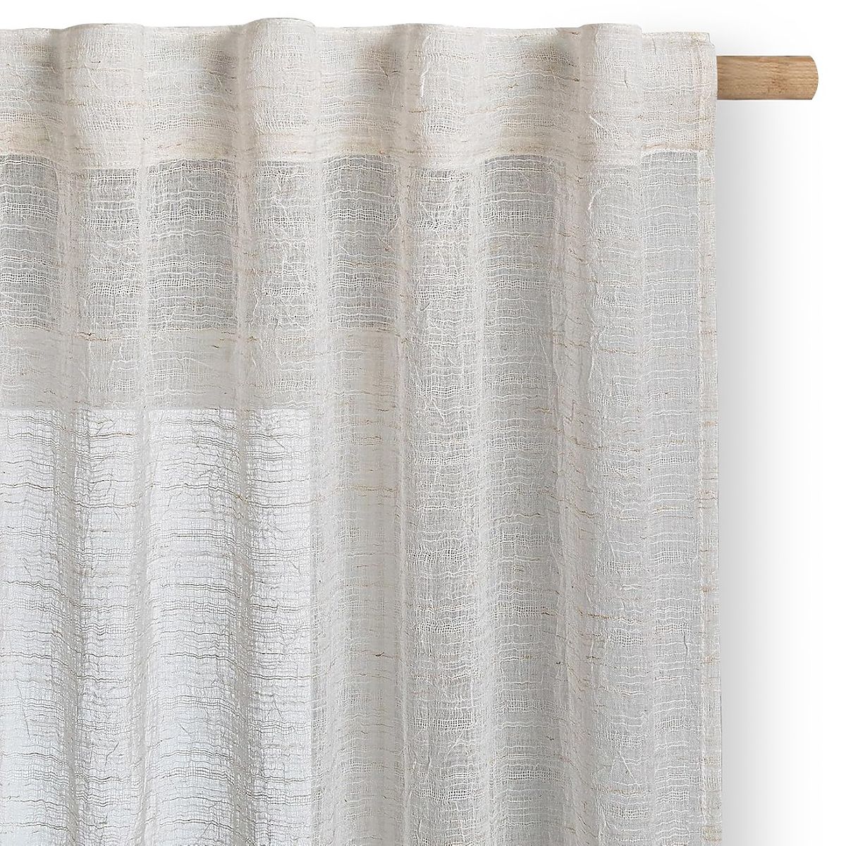 Tenda RESTILO DRIMAR colore beige stile moderno nastro materiale lino, microfibra 140x250