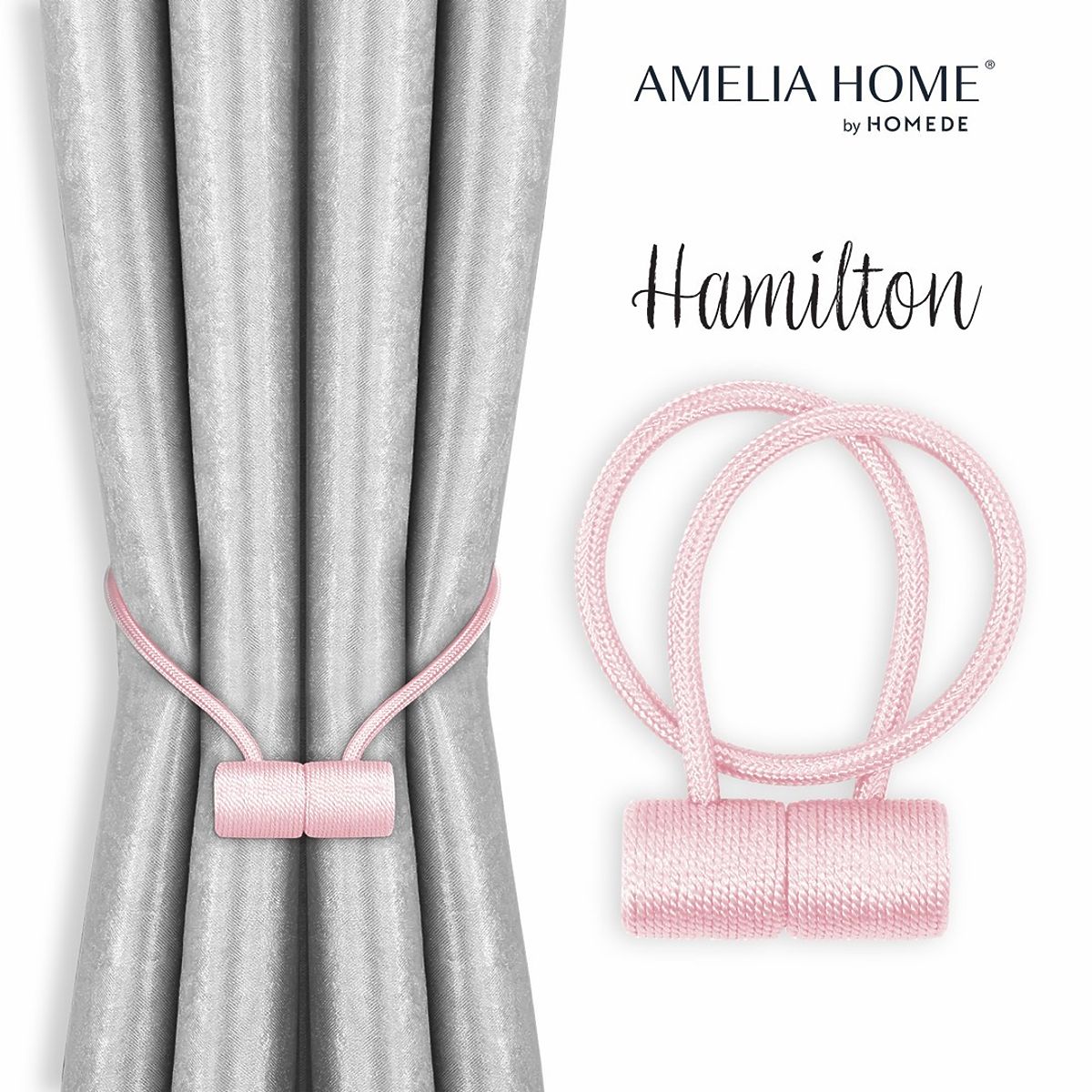 Tende - accessori HAMILTON colore rosa cipria ameliahome