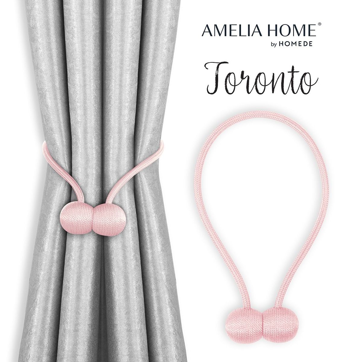 Tende - accessori TORONTO colore rosa cipria ameliahome