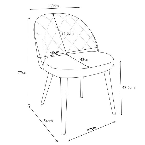 4x Sedie imbottite in velluto SJ.077 Verde Bottiglia