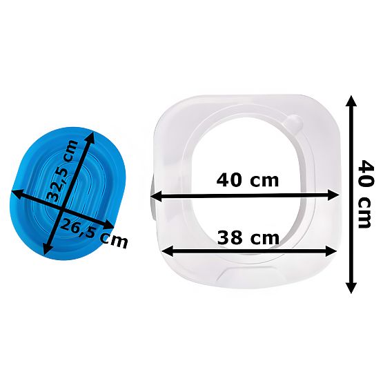 Adattatore per toilette per gatti NILS blu
