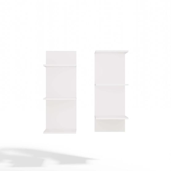 ALTO SCAFFALE BIANCO 6P 180 cm 6 Ripiani per Libri e Documenti per Ufficio e Soggiorno