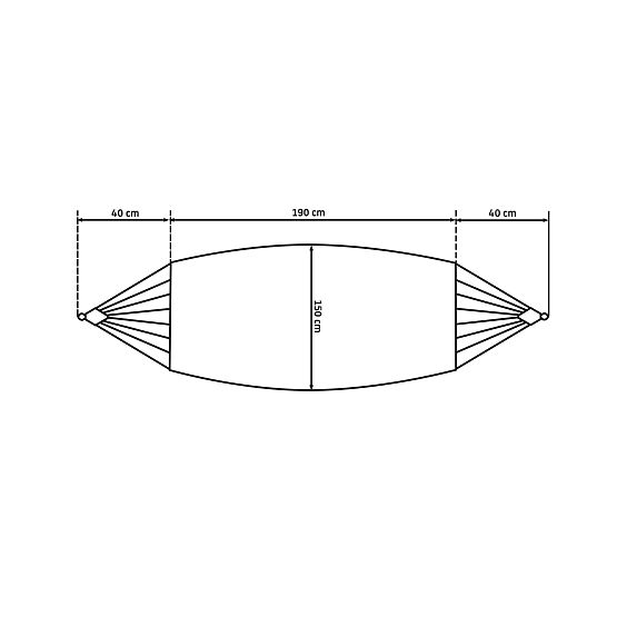 Amaca intrecciata a due posti 400256