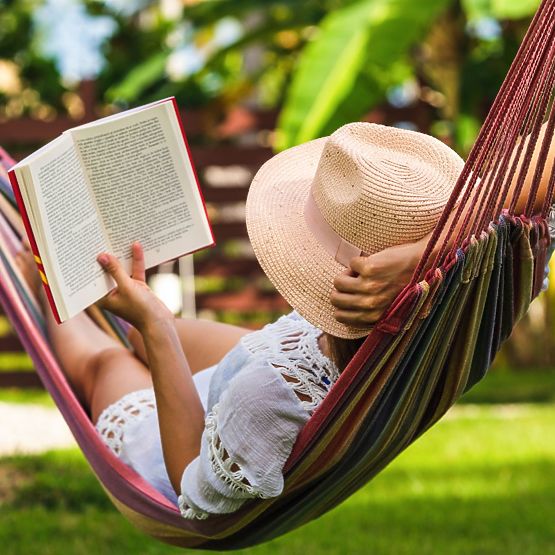 Amaca singola con barra 40cm 400257 Rossa