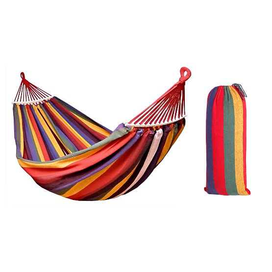 Amaca singola con barra distanziatrice 40cm 400257 Gialla