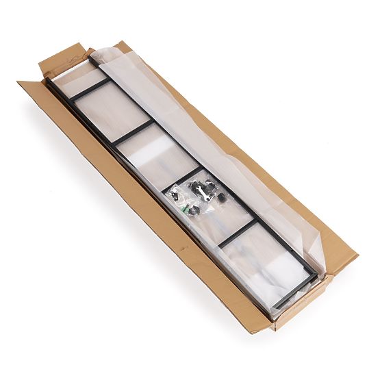 Ampio scaffale moderno in legno LOFT con 5 ripiani