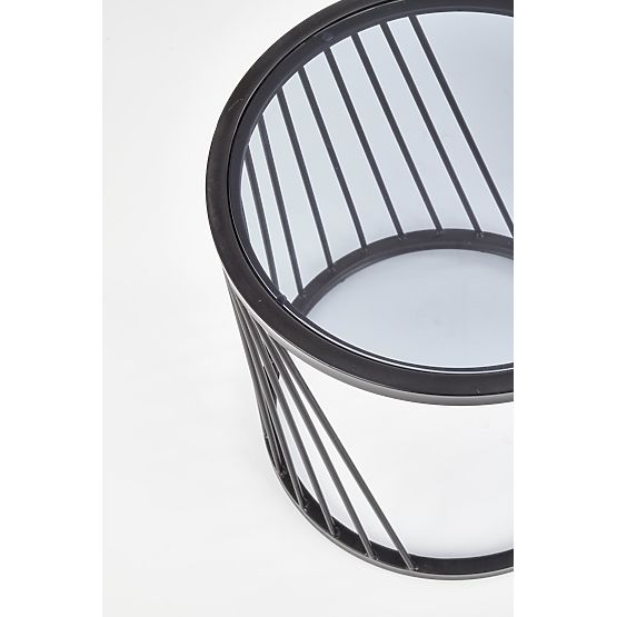 ANTILLA set di 2 tavolini nero / fumé (1p=1pz)