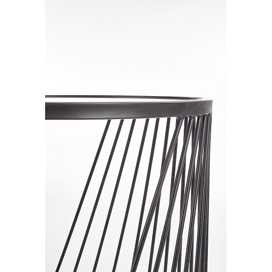 ANTILLA set di 2 tavolini nero / fumé (1p=1pz)