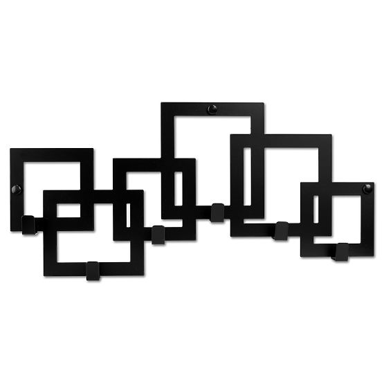 Appendiabiti da parete KARDUS nero