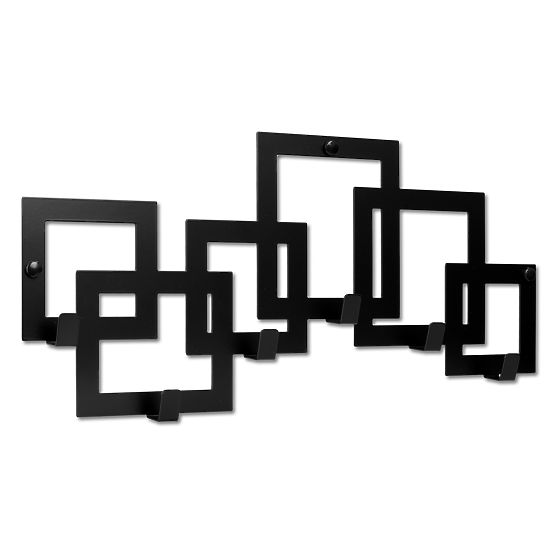 Appendiabiti da parete KARDUS nero
