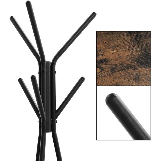 Appendiabiti da pavimento in legno LOFT