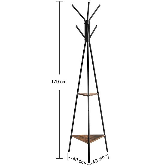 Appendiabiti da pavimento in legno LOFT