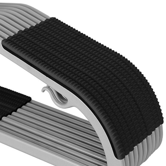 Appendiabiti Flexi set 10 pezzi grigio-nero