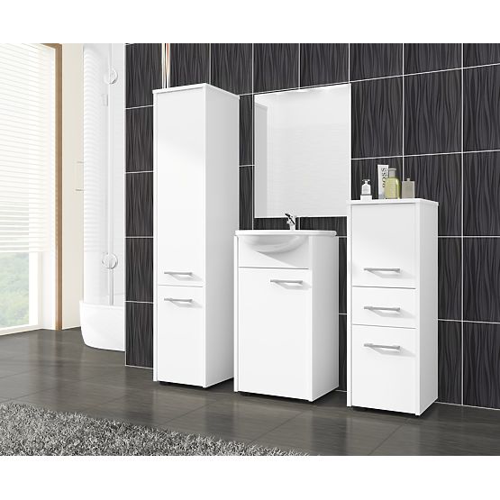 ARMADIETTO DA BAGNO FIN COLONNA 30 2D 140cm BIANCO
