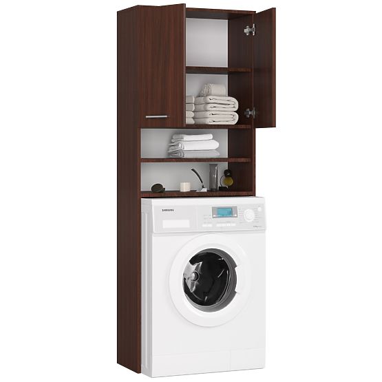 ARMADIETTO DA BAGNO FIN SOPRA LA LAVATRICE WENGE