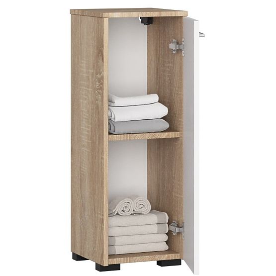 ARMADIETTO DA BAGNO IN PIEDI FIN S30 1D ROVERE SONOMA / BIANCO