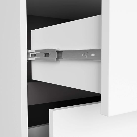 ARMADIETTO DA BAGNO SOTTO LAVABO CON FORI VAMI W90 UM 2SZ 2P BIANCO / GRIGIO GRAFITE