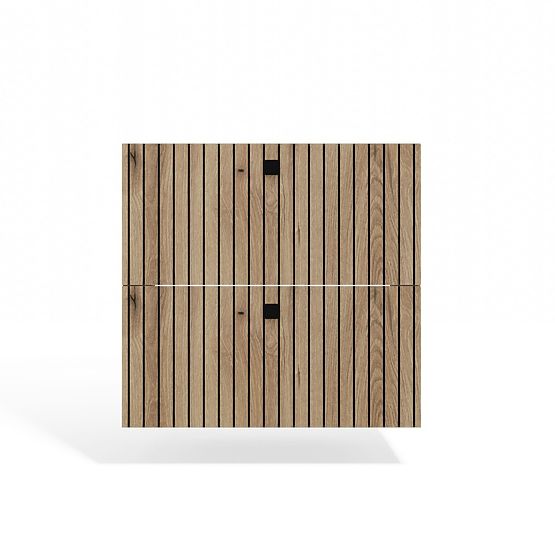 ARMADIETTO SOTTO LAVABO TIGO 60 2S ROVERE EVOKE 2 CASSETTI PANNELLO FRONTALE SCANALATO SOSPESO