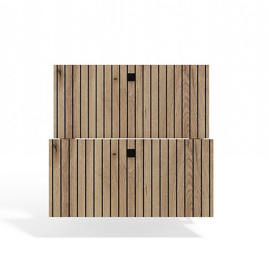 ARMADIETTO SOTTO LAVABO TIGO 60 2S ROVERE EVOKE 2 CASSETTI PANNELLO FRONTALE SCANALATO SOSPESO