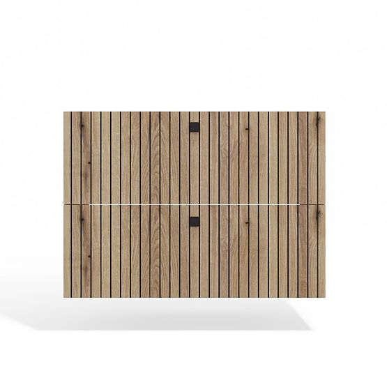 ARMADIETTO SOTTO LAVABO TIGO 80 2S ROVERE EVOKE 2 CASSETTI PANNELLO FRONTALE SCANALATO SOSPESO