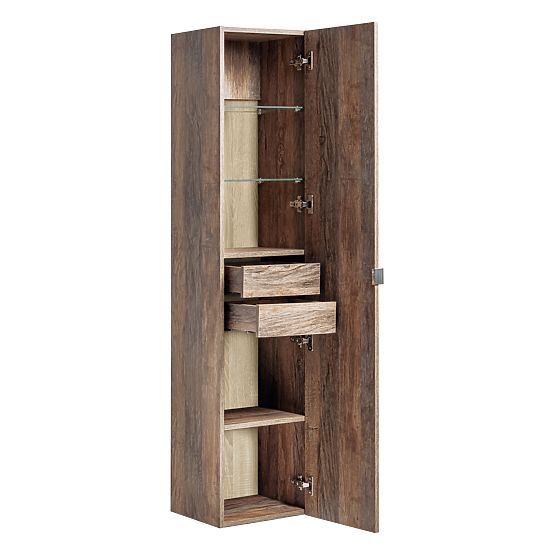 Armadio alto 1 porta 2 cassetti