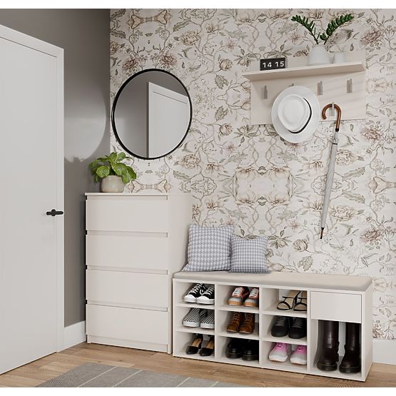 Armadio Aperto per Scarpe TALLIN BEIGE CASHMERE per Ingresso