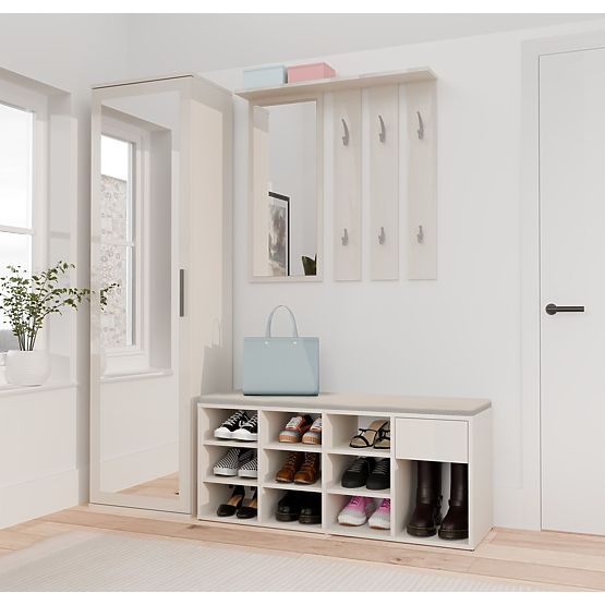 Armadio Aperto per Scarpe TALLIN BEIGE CASHMERE per Ingresso