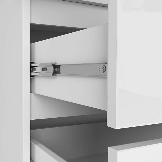 ARMADIO CON SOPRALZO S90 2D 2SZ CLP PK BIANCO LUCIDO