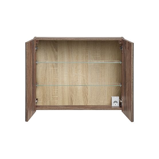 Armadio con specchio 80 cm 2 porte