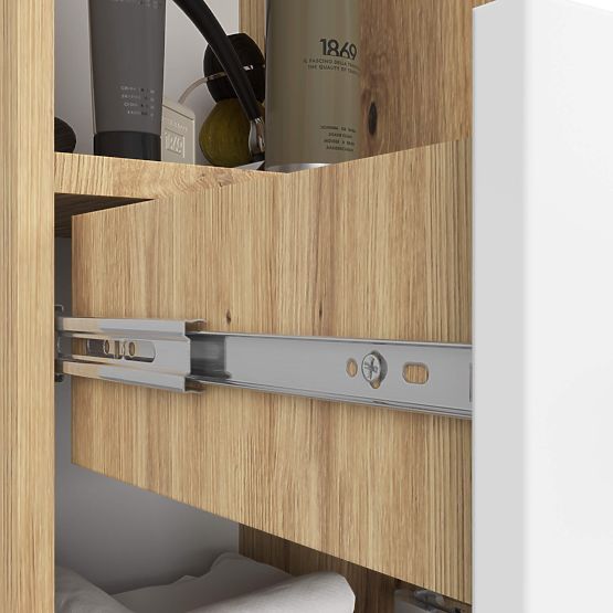 ARMADIO DA BAGNO A COLONNA FIN 2D 1SZ 1W 140cm PK ARTISAN / BIANCO