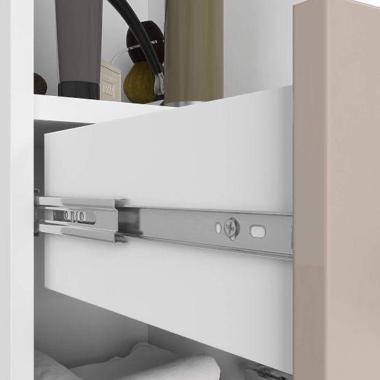 ARMADIO DA BAGNO COLONNA FIN 2D 1SZ 1W 140cm PK CAPPUCCINO LUCIDO