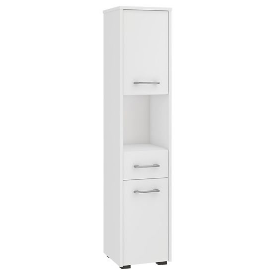 ARMADIO DA BAGNO FIN COLONNA 30 2D 1SZ 1W 140cm PK BIANCO