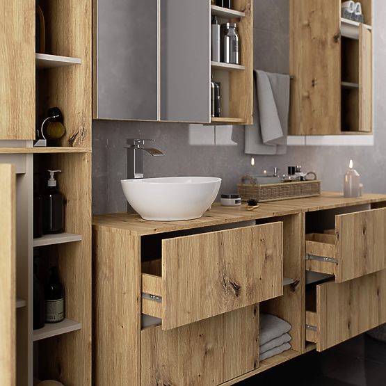 ARMADIETTO DA BAGNO SOSPESO VAMI W50 ROVERE ARTISAN / CASHMERE
