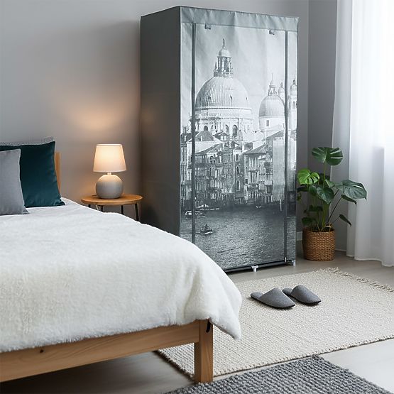 Armadio in tessuto con stampa Venice