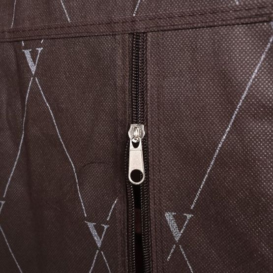 Armadio in tessuto per scarpe Vitto - marrone