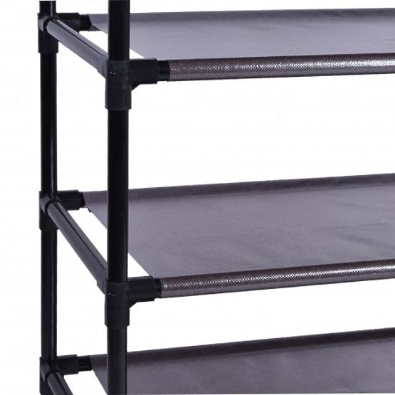 Armadio in tessuto per scarpe Vitto - marrone