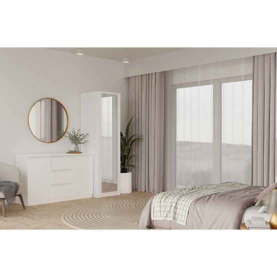 Armadio Malwa SD-50 con Specchio BIANCO