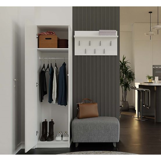 Armadio Malwa SD-50 con Specchio BIANCO