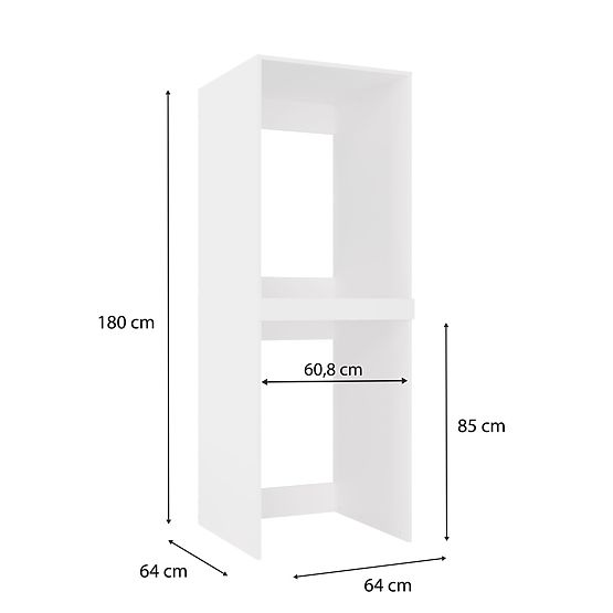 Armadio per Lavatrice e Asciugatrice POLA TWIN Bianco
