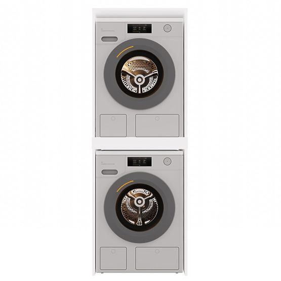 Armadio per Lavatrice e Asciugatrice POLA TWIN Bianco