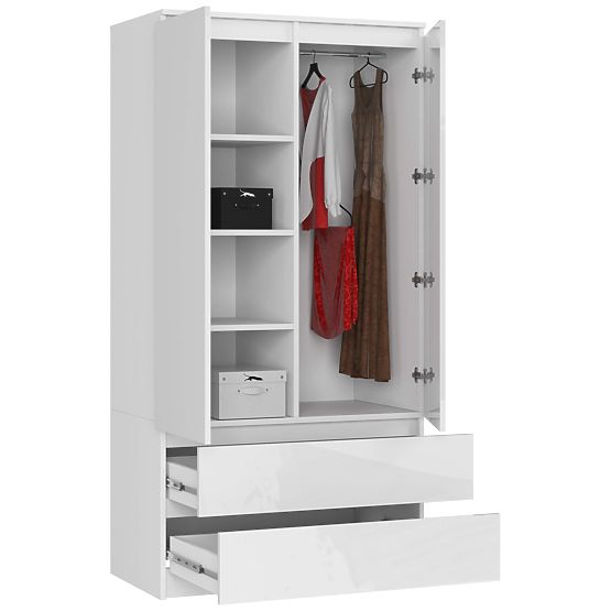 ARMADIO S90 2D 2SZ CLP PK BIANCO LUCIDO
