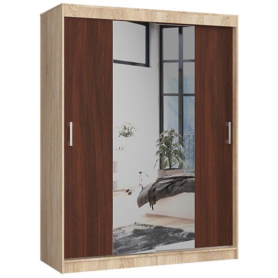 ARMADIO SCORREVOLE 150cm CLP SONOMA / WENGE