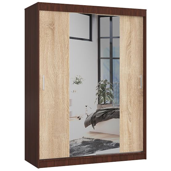 ARMADIO SCORREVOLE 150cm CLP WENGE / SONOMA