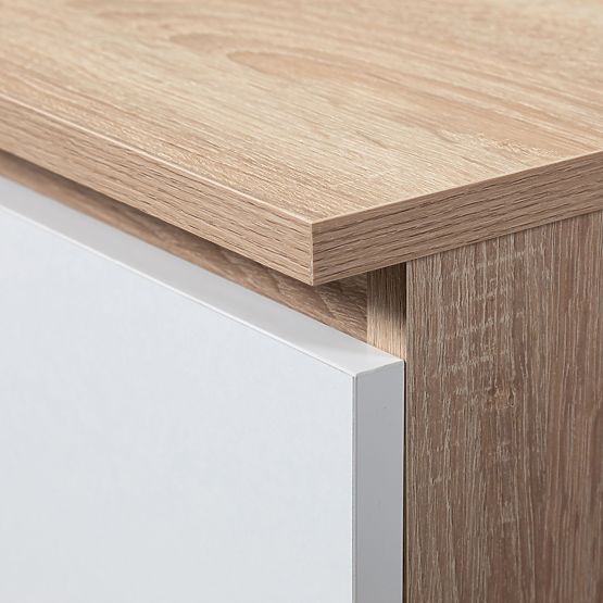 ARMADIO STAR S 60 cm 2 ANTE 2 CASSETTI SONOMA / BIANCO