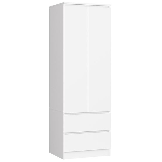 ARMADIO STAR S 60 cm 2 PORTE 2 CASSETTI BIANCO