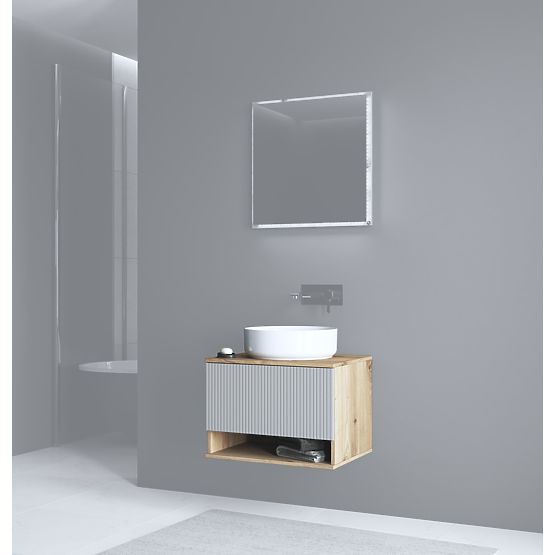 AVIOLA Mobiletto sotto lavabo 60/1S rovere artisan (1p=1ks)