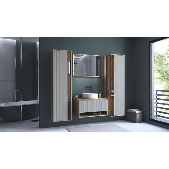 AVIOLA Mobiletto sotto lavabo 80/1S rovere artisan (1p=1ks)
