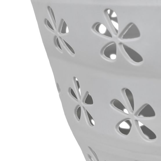 Bacinella ovale pieghevole 50 x 37 cm bianco-grigio OVAL COMPACT 25L