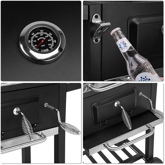 Barbecue a carbone da giardino CARBON nero